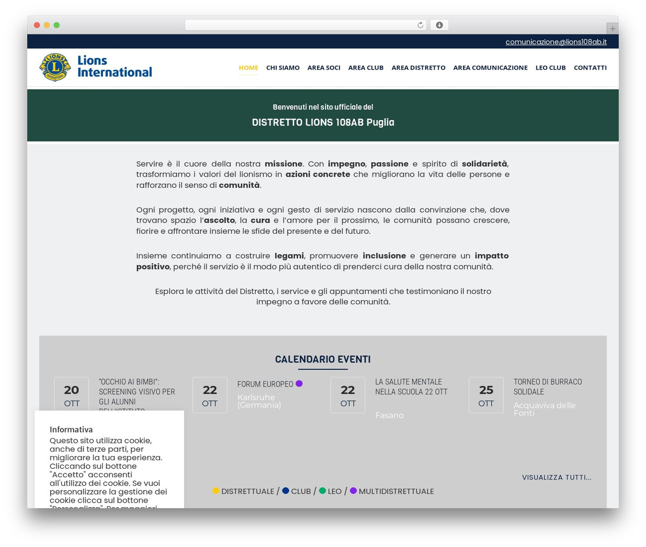 Theme WordPress LEVELUP - www.lions108ab.it