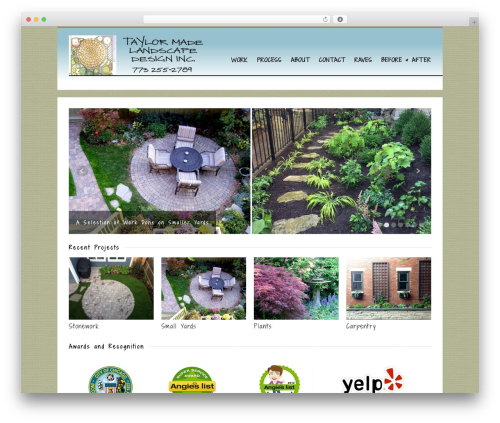 Uber WordPress theme - taylormadelandscapedesign.com