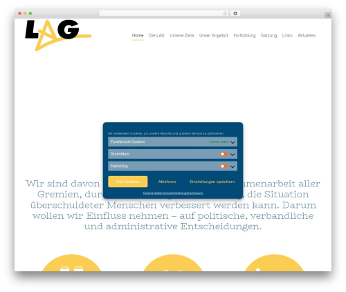 WordPress theme Bootstrap Child - nrw-schuldnerberatung.de