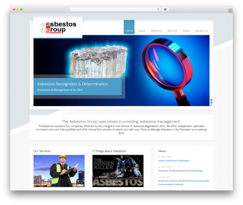Popup (popup) free WordPress plugin - theasbestosgroup.co.uk