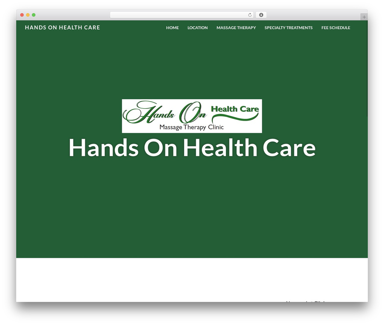 WordPress theme WP Simple Child - handsonmassage.ca