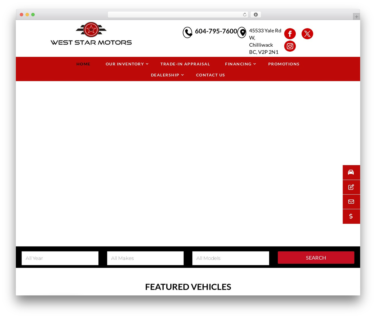 WordPress theme Zop Dealer Theme V1 - weststarmotors.com WordPress theme Zop Dealer Theme V1 - weststarmotors.com