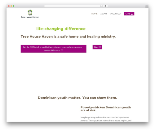 WordPress theme Divi - mytreehousehaven.org