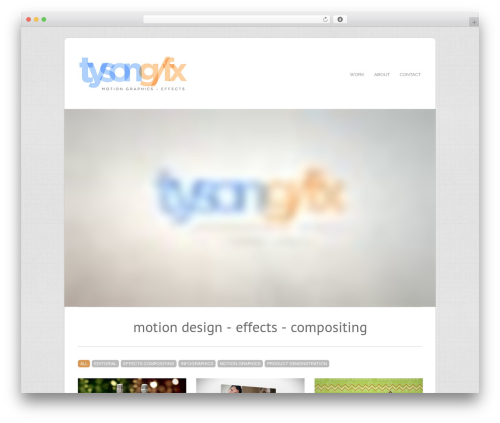 WordPress theme Filtered - tysongfx.com
