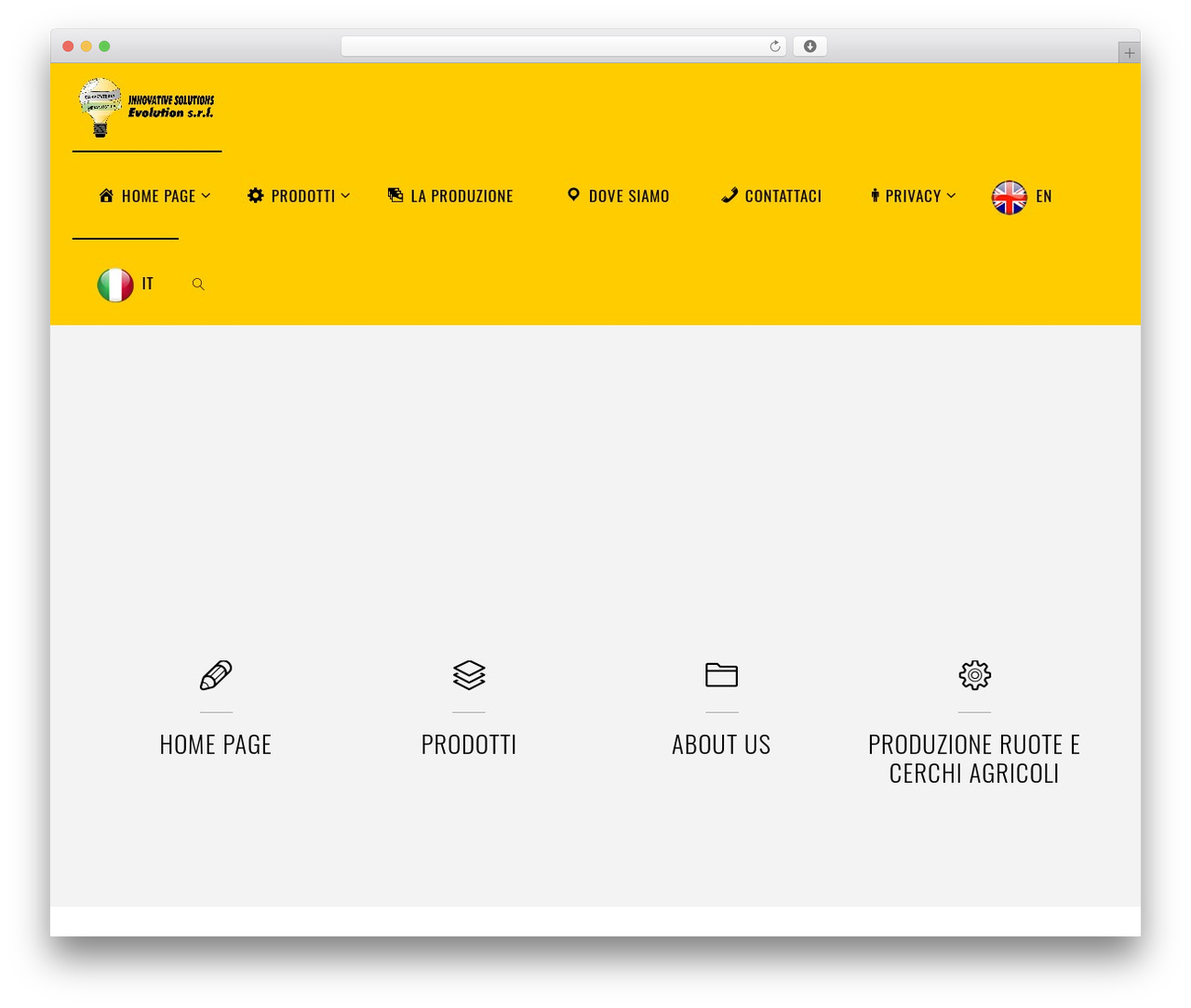 WordPress theme Fluida - evolutionsrl.org