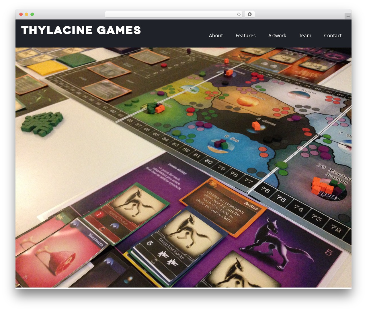 WordPress theme Proxy - thylacinegames.com