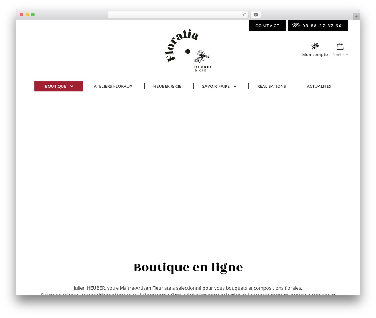 WordPress theme Storefront - floralia-heuber.fr