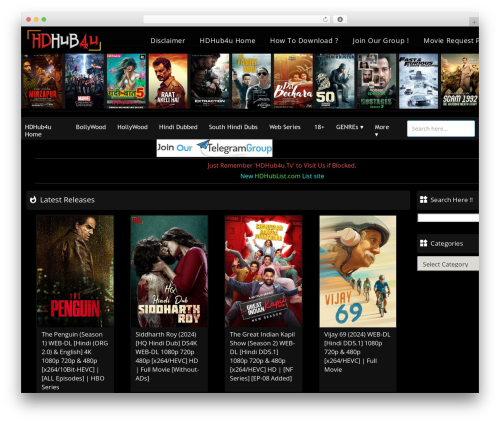 HDHub4u ~ Theme best WordPress video theme