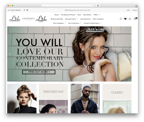 Zoa WordPress theme - lido-collection.co.uk