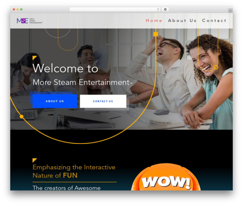 Divi theme WordPress - moresteamentertainment.com