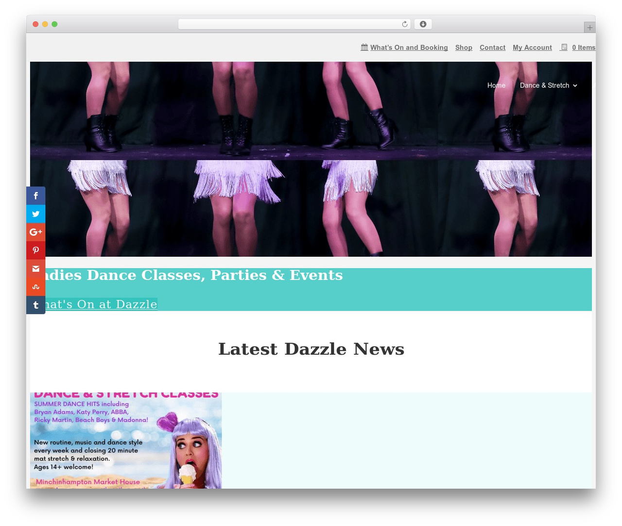 Custom For You WordPress ecommerce theme - dazzleworkshops.co.uk