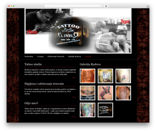 El Diablo WordPress theme - tattooeldiablo-zagreb.com