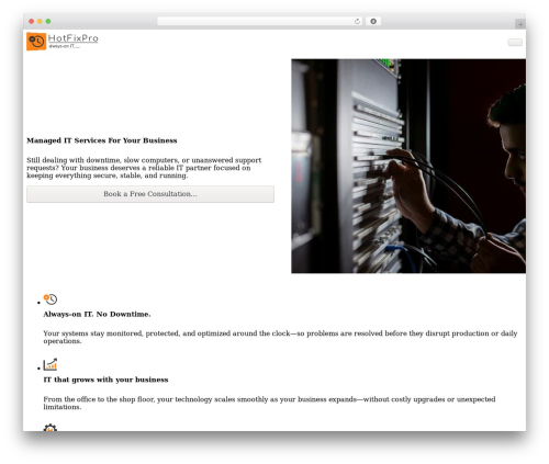Etch Theme WordPress theme - hotfixpro.com