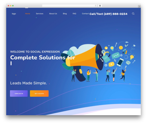 Ewebot WordPress theme - socialexpression.com