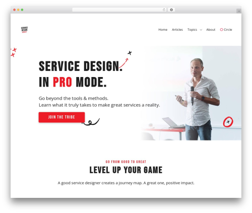 Integer WordPress theme - servicedesignshow.com
