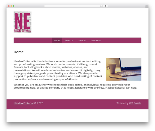 WordPress theme Basic - nasdeo-editorial.com