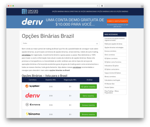 WordPress theme FFB - opcoesbinarias.net.br