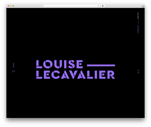 WordPress theme Template Réactif - louiselecavalier.com