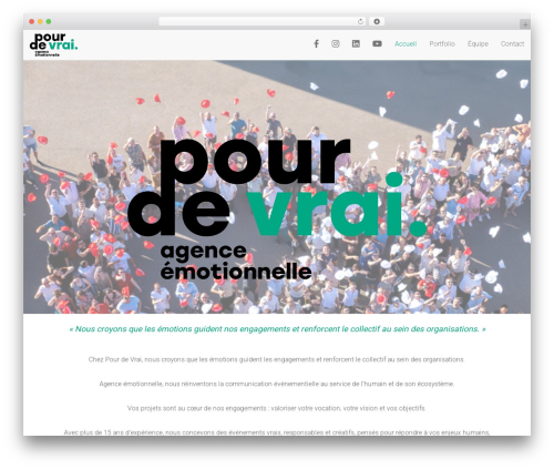 WordPress theme WP theme - pourdevrai.events
