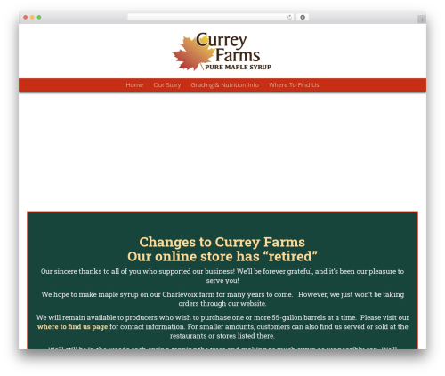 PWM Custom Theme WordPress theme - curreyfarms.com