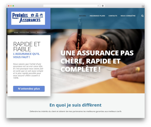 Theme WordPress cherry - pyrenees-assurances.com