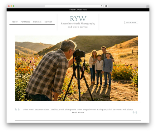 Best WordPress theme Elegance Theme - recordyourworld.com