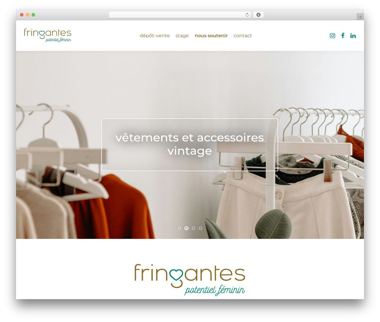 Creatus theme WordPress - fringantes.ch