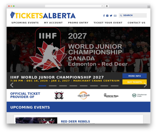 Developer's Theme WordPress theme - ticketsalberta.com