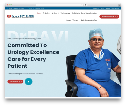 Doctio WordPress theme - drraviuro.com