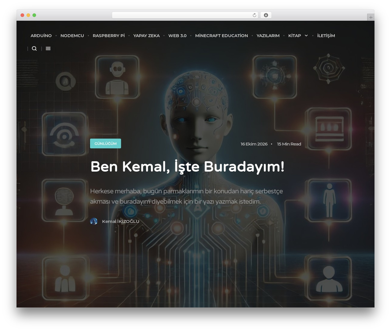 Ecko Cedar WordPress theme - blog.ikizoglu.com