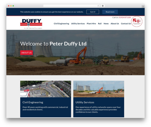 Peter Duffy theme WordPress - peterduffyltd.com