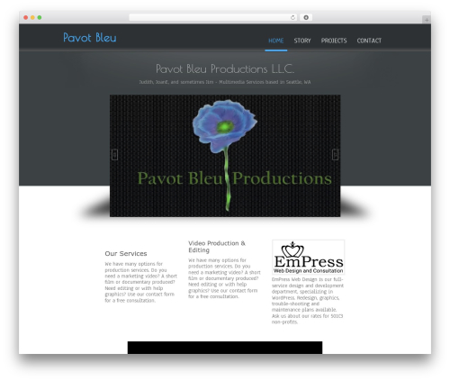 Simplify  Extend WP theme - pavotbleu.com