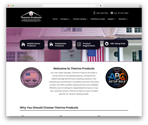 WordPress theme Divi - thermopride.com