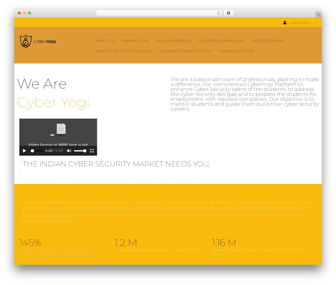 WordPress theme MasterStudy - cyberyogi.in