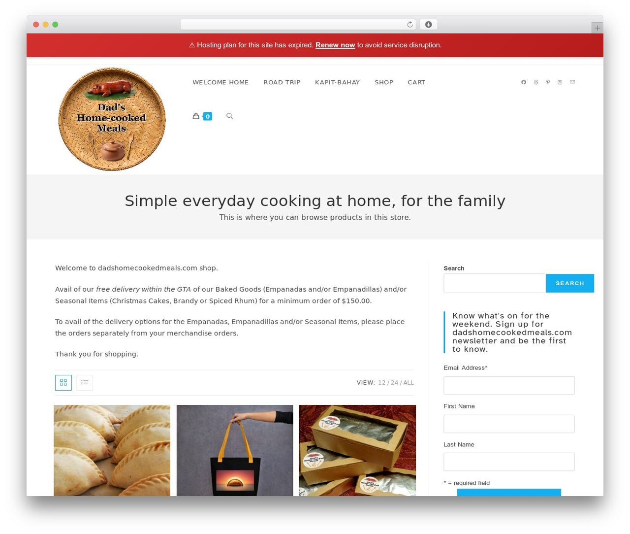 WordPress theme OceanWP - dadshomecookedmeals.com