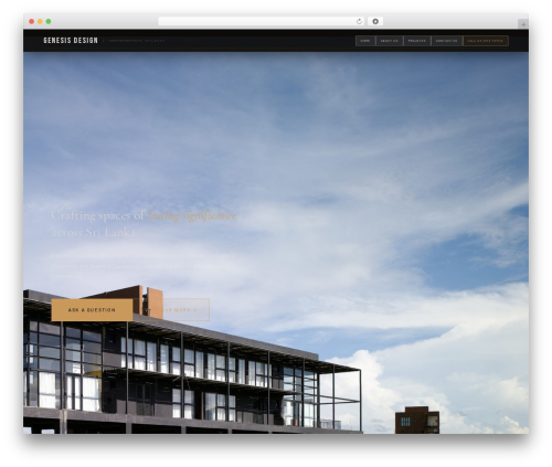 WordPress theme Ooze - architectssrilanka.net