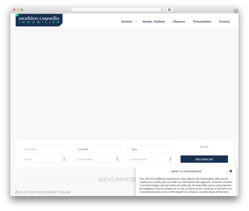 WordPress theme Realty - mathieucoquelin-immobilier.com