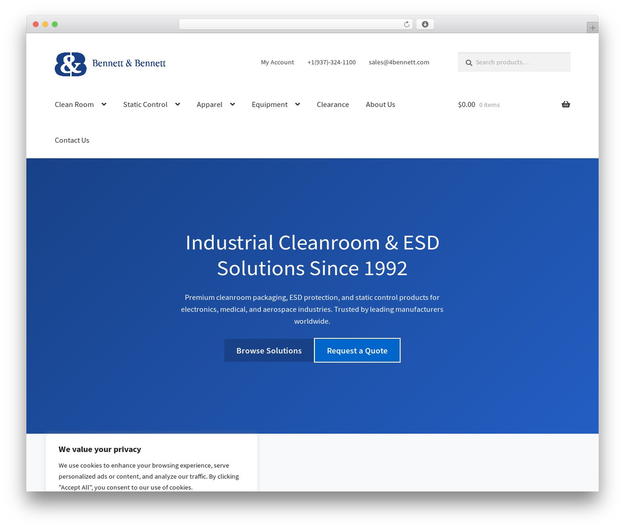 WordPress theme Storefront - 4bennett.com