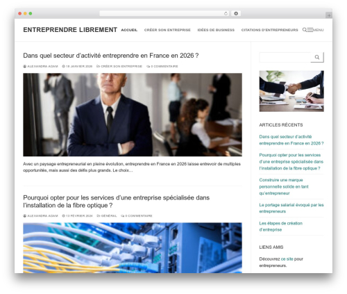 Customify theme WordPress - entrepreneur-internet.com