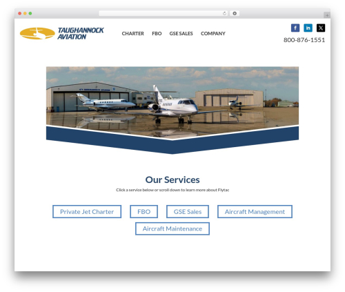 Divi WordPress theme - flytac.com