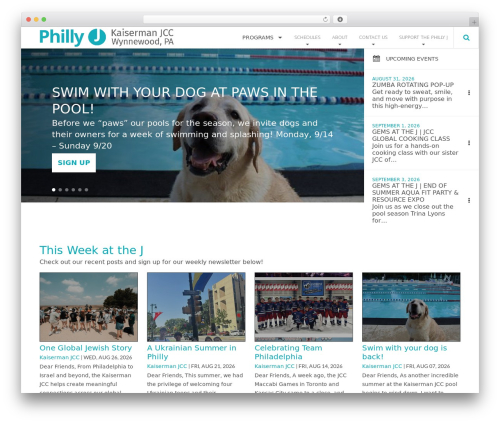 JCC WordPress theme - phillyjcc.com