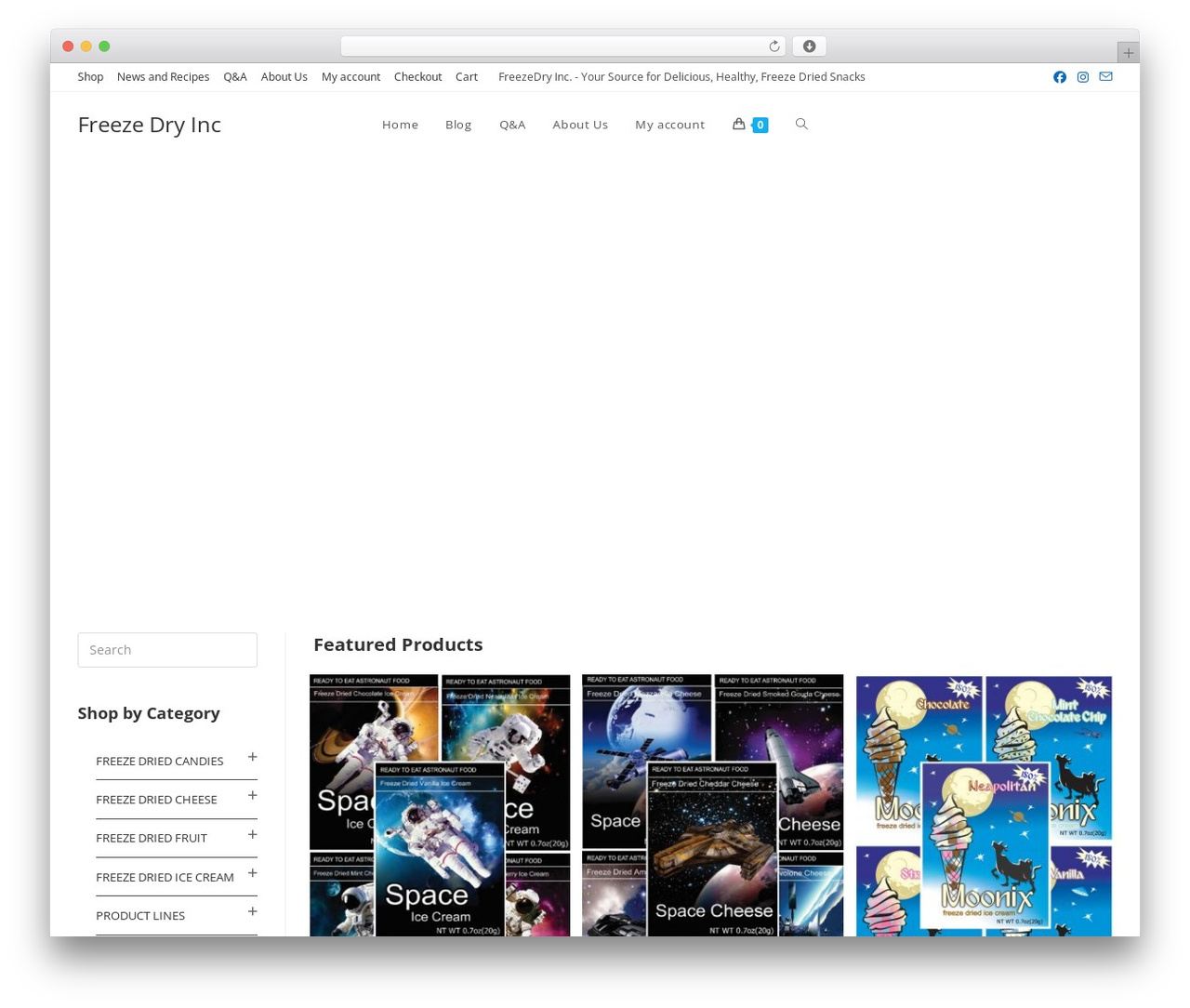 OceanWP WordPress theme design - freezedryinc.com
