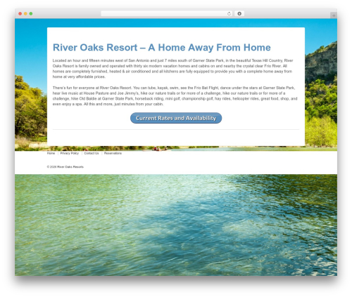 Responsive Pro WordPress theme - riveroaksresorts.com