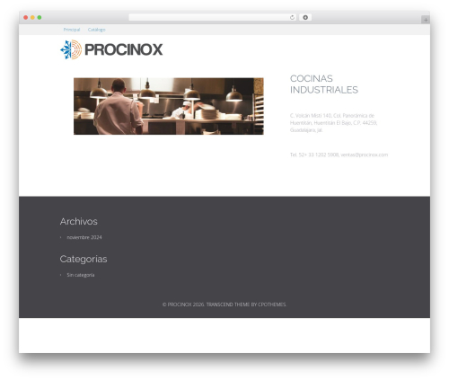 Theme WordPress Transcend - procinox.com Theme WordPress Transcend - procinox.com
