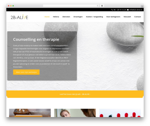 theme001 WordPress theme - 2b-alive.nl