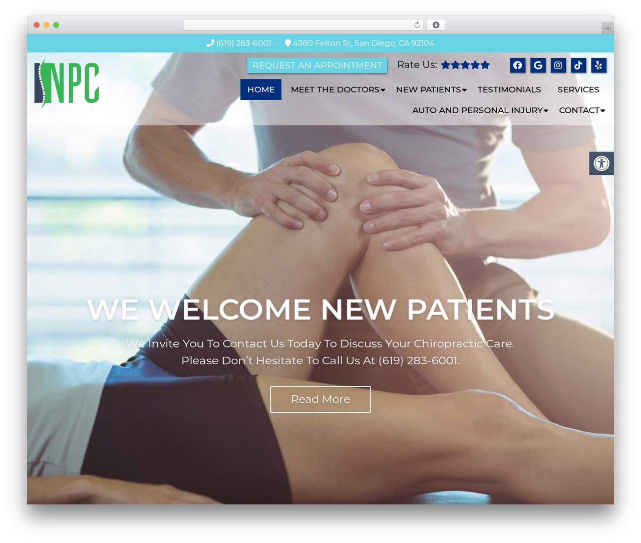 WordPress theme Parent Theme - northparkchiropractic.com