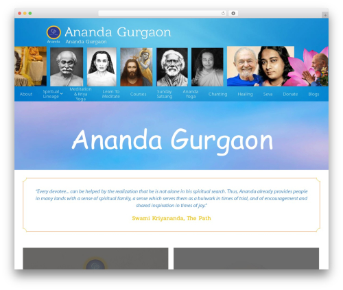 Ananda Designs WordPress theme - anandagurgaon.org