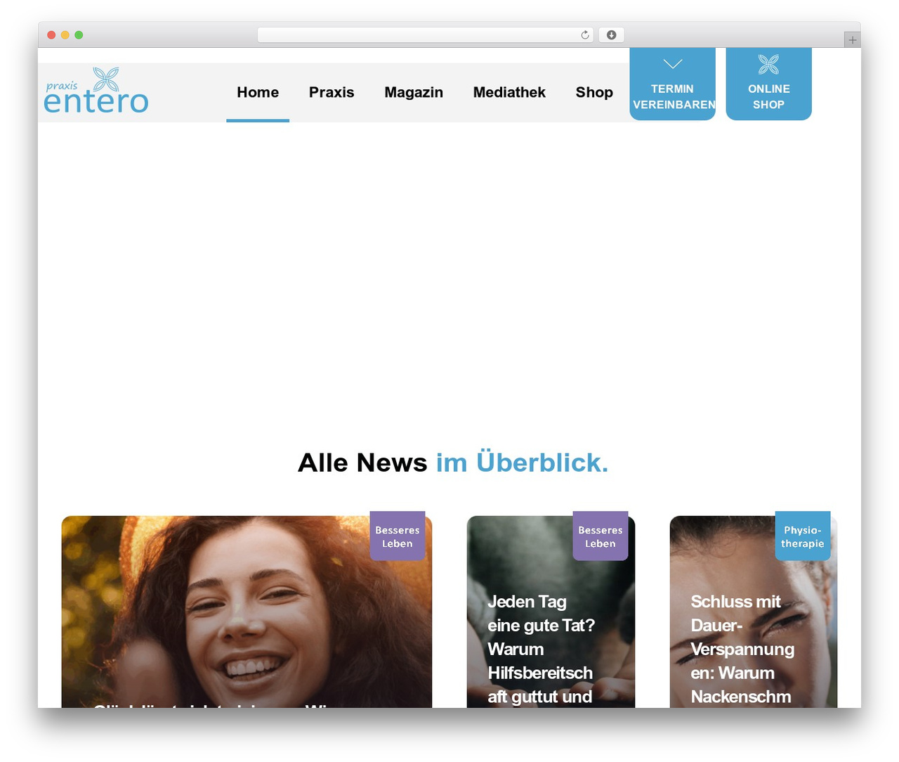 Ave WordPress theme - praxisentero.at