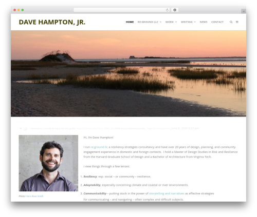 Create WordPress theme - davehamptonjr.com