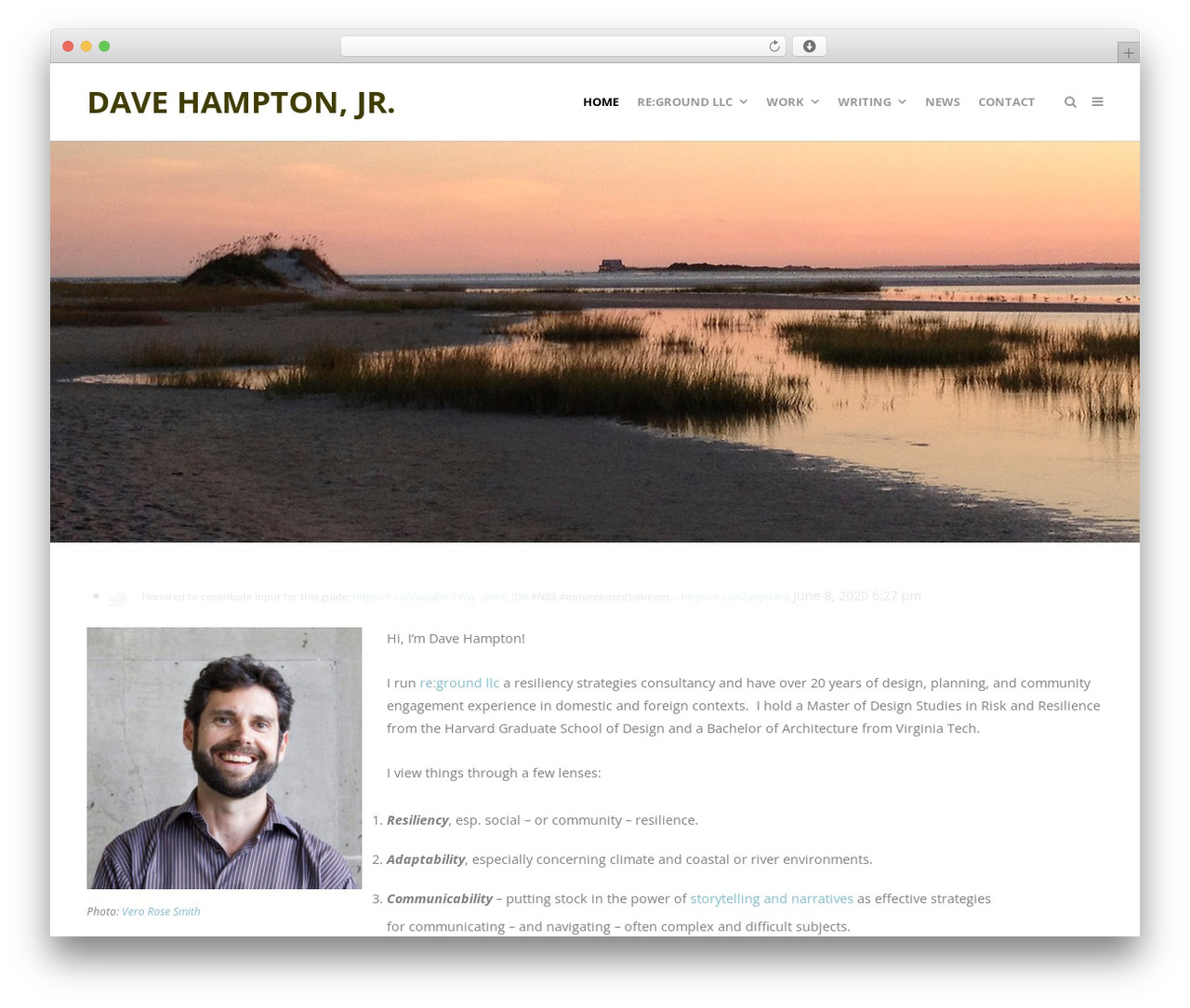 Create WordPress theme - davehamptonjr.com